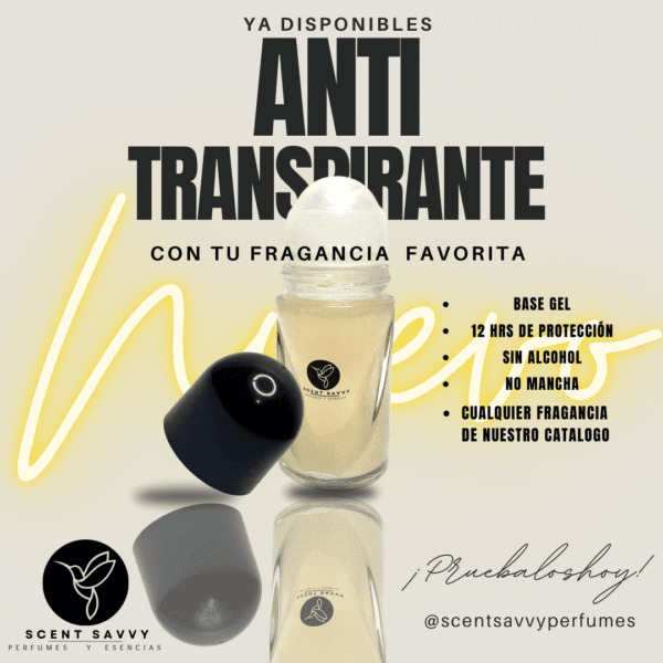 ANTI TRANSPIRANTE (Post de Instagram) (98) Desodorante Roll on CON PERFUME para HOMBRE